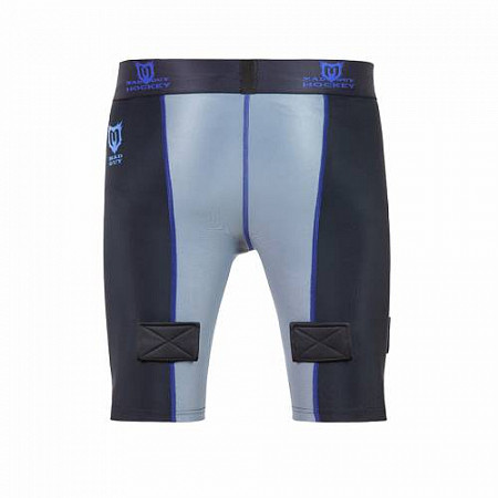 На картинке изображен Шорты с раковиной Mad Guy Basic Compression JR grey Шорты с раковиной Mad Guy Basic Compression JR grey