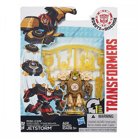 Трансформер Transformers Robots in Disguise Mini-Con Jetstorm Scorch Strike (B0763)
