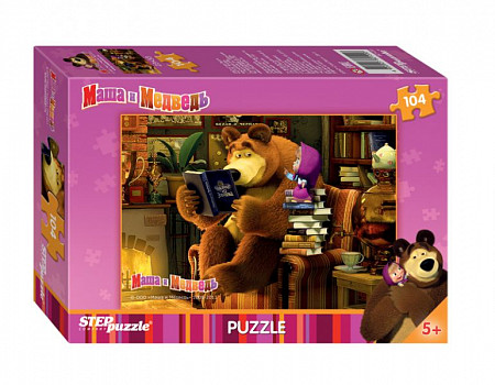 Пазлы Step Puzzle 104МашаиМедведь 82120