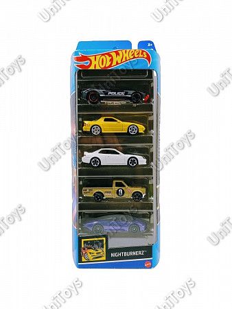 Набор машинок Hot Wheels Nightburners 5 шт. (1806 HFV93)