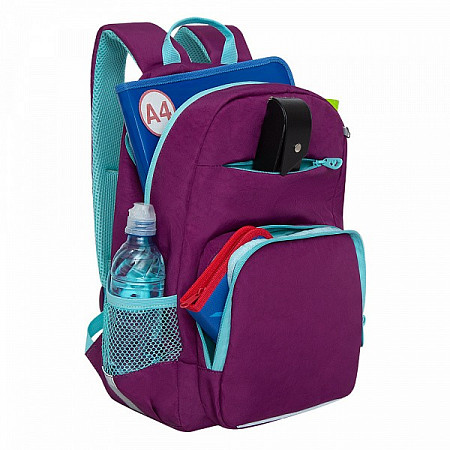 Рюкзак школьный GRIZZLY RG-164-3 /1 purple