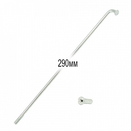 Спицы TBS оцинкованные 2,0мм 14Gx290мм с ниппелями 1/2", 144 шт. ZTB19190