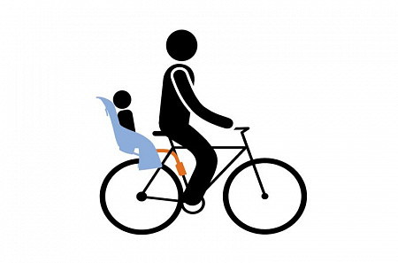 На картинке изображен Велокресло Thule Yepp Maxi Seat Post blue (12020232) Велокресло Thule Yepp Maxi Seat Post blue (12020232)