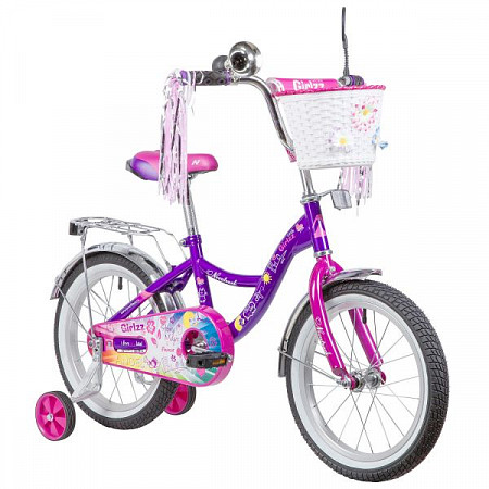 Велосипед Novatrack Little Girlzz 16" (2019) Violet 167GIRLZZ.VL9