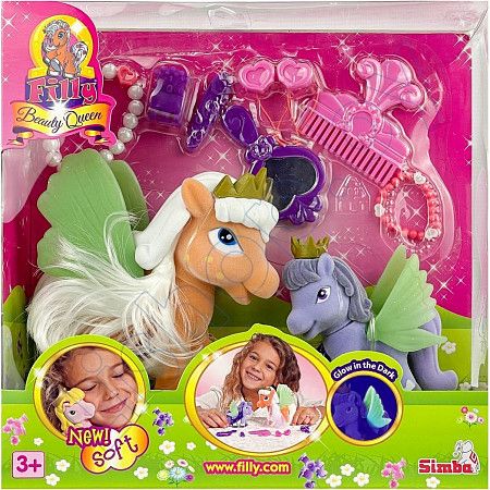На картинке изображен Игрушка Simba Filly Beauty Queen (105956051) brown/violet Игрушка Simba Filly Beauty Queen (105956051) brown/violet