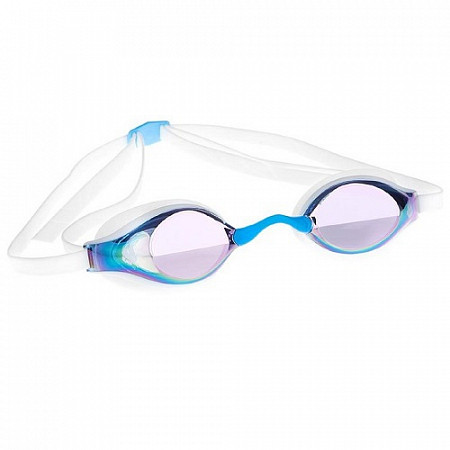 Очки для плавания Mad Wave Record Breaker Rainbow white/blue