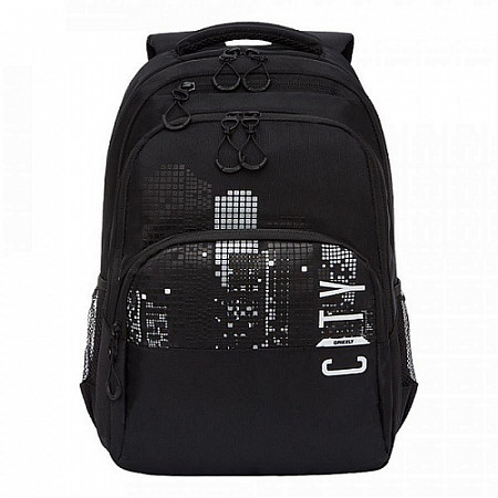 Рюкзак школьный GRIZZLY RU-130-4 /2 black/white