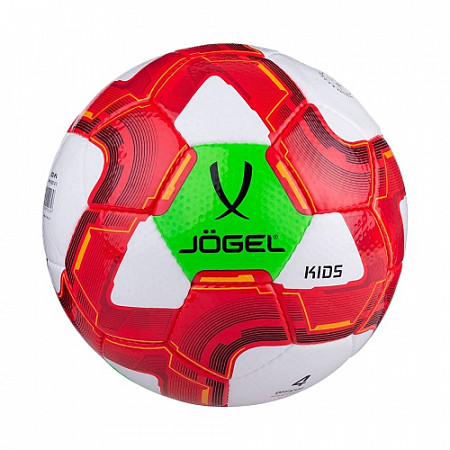 Мяч футбольный Jogel Kids №4 green/white/red