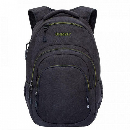 Городской рюкзак GRIZZLY RQ-003-3 /3 black/light green