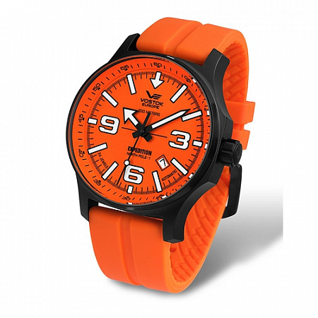 Часы наручные мужские механические кварцевые Vostok-Europe Expedition North Pole-1 NH35A/5954197 с силиконовым ремешком