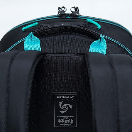 Рюкзак городской GRIZZLY RU-033-3 /3 black/turquoise