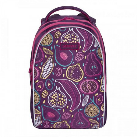 Школьный рюкзак для девочек GRIZZLY RG-967-3 fruits