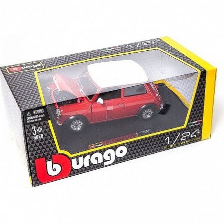 Коллекционная машина Bburago 1:32 Mini Cooper (18-43206) red