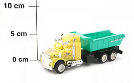 Инерционный пластмассовый самосвал KT336-1