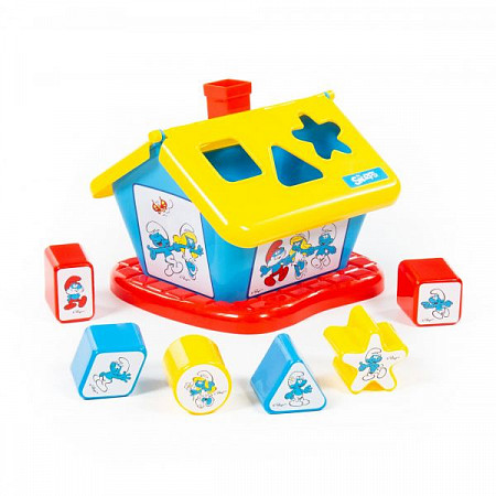 Логический Домик Полесье Смурфики с 6 кубиками №3 64431