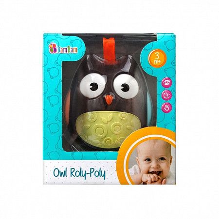 Развивающая игрушка BamBam Сова (411119) brown