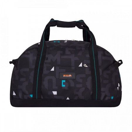 На картинке изображен Спортивная сумка GRIZZLY TU-800-4 turquoise cubes Спортивная сумка GRIZZLY TU-800-4 turquoise cubes