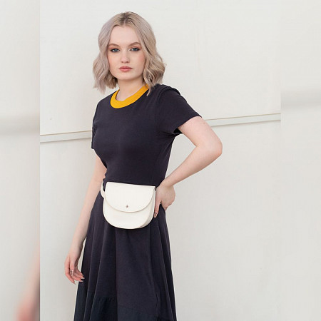 Поясная сумка женская Ors Oro OMS-0152 white