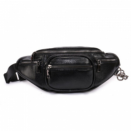 На картинке изображен Поясная сумка женская Ors Oro OMS-0154 black Поясная сумка женская Ors Oro OMS-0154 black