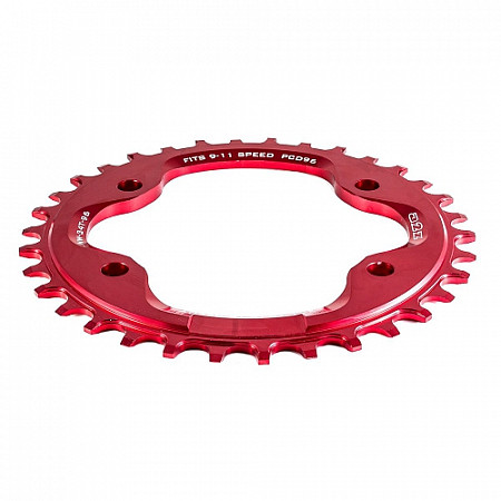 Звезда передняя A2Z NW chainring, 34T, red, NW-34T-104-3