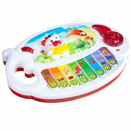 Игрушка синтезатор с кошкой 318-8B  3 вида