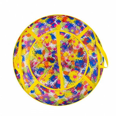 Тюбинг СК (Спортивная коллекция) Люкс Pro Кляксы 90 см yellow