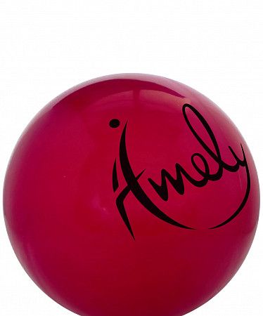 Мяч для художественной гимнастики Amely AGB-301 19 см burgundy
