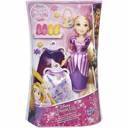 На картинке изображен Кукла Disney Princess Рапунцель с двумя нарядами (B5312) Кукла Disney Princess Рапунцель с двумя нарядами (B5312)