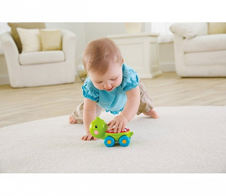 Игрушка-каталка Fisher Price Веселая черепашка BGX29 BFH75