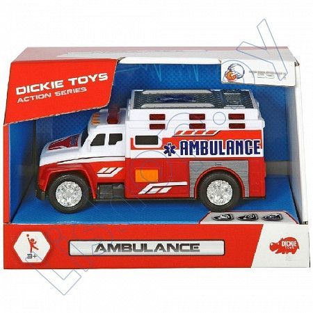 Машинка Dickie Toys Action Series Ambulance 15 см (203302013)