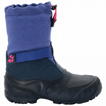 На картинке изображен Сапоги детские Jack Wolfskin Iceland High K blueberry / pink Сапоги детские Jack Wolfskin Iceland High K blueberry / pink