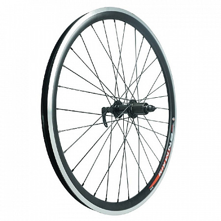 Заднее колесо 26",Full Black обод двойной black, втулка, 32H,под кассету 8-9ск,с эксцентриком, black  ZVO20614