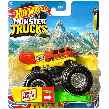 Машинка Hot Wheels Монстр Трак Oscar Mayer 8/75 (FYJ44 HHG76) коллекция 2022