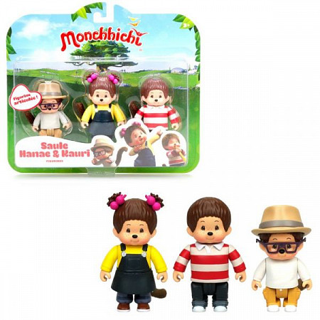 Фигурки Monchhichi Каури, Ханна, Вилли 3 в 1 81504