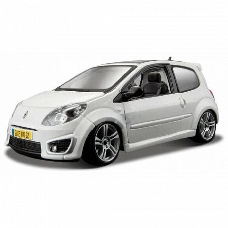 На картинке изображен Машинка Bburago 1:24 Renault Twingo (18-22119) white Машинка Bburago 1:24 Renault Twingo (18-22119) white