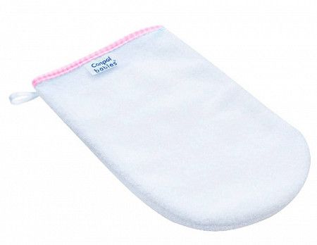 Перчатка Canpol babies для купания 26/110 White/Pink