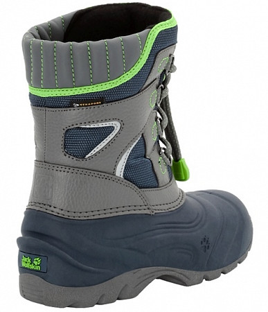 На картинке изображен Сапоги Jack Wolfskin Boys Snow King Texapore grey Сапоги Jack Wolfskin Boys Snow King Texapore grey