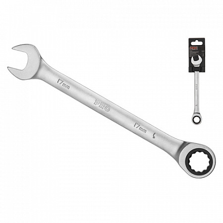Ключ комбинированный Pro Startul 17мм трещоточный PRO-7017
