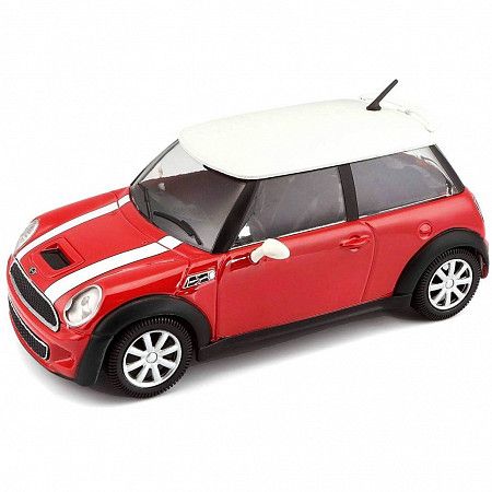 Машинка Bburago 1:24 Mini Cooper S (18-22124) red