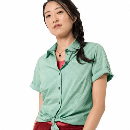 Рубашка женская Jack Wolfskin Matata Shirt W light jade checks