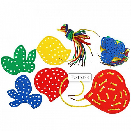 На картинке изображен Набор пластиковых шнуровок Листья TZ 15328 Набор пластиковых шнуровок Листья TZ 15328