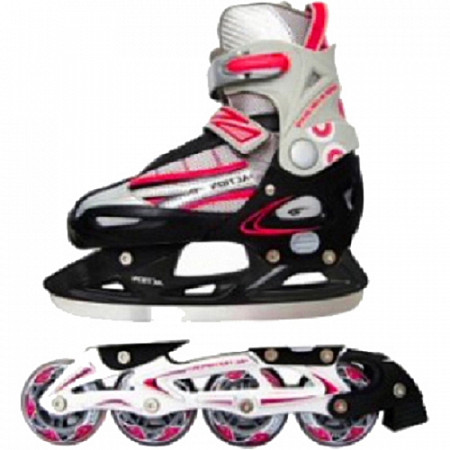 На картинке изображен Коньки хоккейные Vimpex Sport PW-223 A-1 Plastic red Коньки хоккейные Vimpex Sport PW-223 A-1 Plastic red