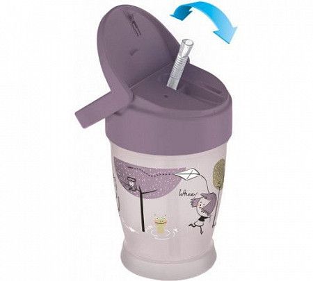 На картинке изображен Поильник Lovi JUNIOR Lovely Girl с трубочкой 250 мл. 12+ (35/354girl) Поильник Lovi JUNIOR Lovely Girl с трубочкой 250 мл. 12+ (35/354girl)