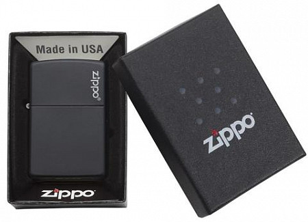 Зажигалка Zippo Logo - Black Matte 218ZL