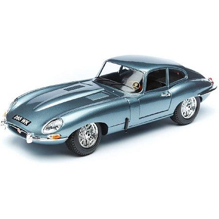 Машинка Bburago 1:18 Jaguar E-type Coupe (18-12044) silver