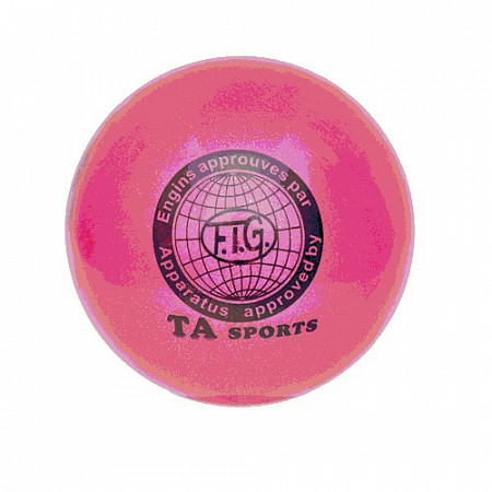 Мяч для художественной гимнастики 15 см pink