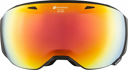 Очки горнолыжные Alpina Big HornL40 Black Matt QHM Red sph. S2