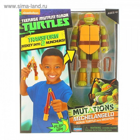 Игрушка Turtles Фигурка Черепашка-оружие трансформер, Микеланджело 91473