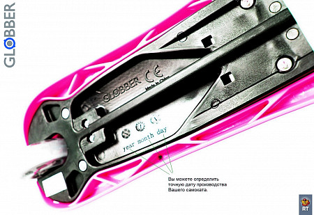 Самокат Globber Primo Plus Titanium 442-132 neon pink