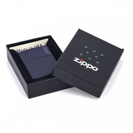 Зажигалка Zippo Zippo Logo - Navy Matte 239ZL